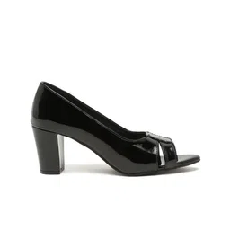 Flat n Heels Block Pumps with Bows image 4