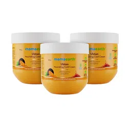 Mamaearth Set Of 3 Ubtan Nourishing Cold Cream With Turmeric & Saffron - 100 g Each-56