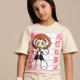 Kids Ville Girls Printed Pure Cotton Tshirts-image-22