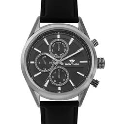 MONT NEO Men Patterned Dial & Leather Straps Analogue Watch 7010C-L8816-picture-15