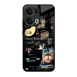 QRIOH Quirky Printed Visionary Cycle Glass Oppo Reno13 Pro 5G Back Case Mobile Accessories-21