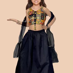 Sainur creation Girls Printed Ready to Wear Lehenga & Blouse With Dupatta-picture-31