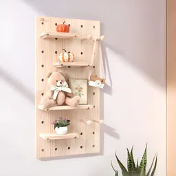 The Better Home Brown Wooden Wall Shelves-54
