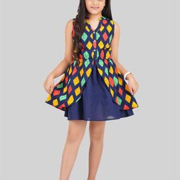 BEING NAUGHTY Floral Print Crepe Fit & Flare Dress-picture-4