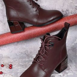 Ronnie Grey Women Block Heeled Regular Boots-image-22