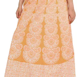 Exotic India Printed A-line Maxi Skirt-image-34