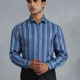 Greenfibre Men Slim Fit Opaque Striped Casual Shirt-picture-24