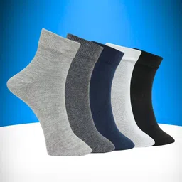 MJE Pack Of 5 Ankle-Length Socks-image-85