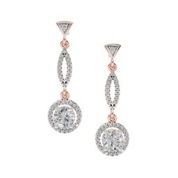 Sparkles 14KT Rose Gold Earrings With 0.89 Carat Lab Grown Diamonds- 3.37 g-image-15