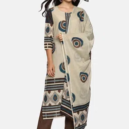 RAJMANDIRFABRICS Women Ethnic Motifs Printed Cotton Kurta with Trousers & Dupatta-picture-18
