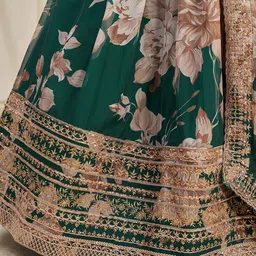 Fusionic Embellished Sequinned Semi-Stitched Lehenga & Unstitched Blouse With Dupatta image 3