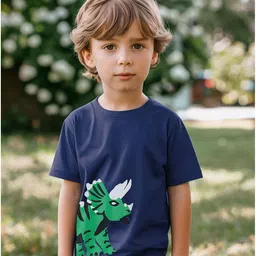 Trendyol Boys Graphic Printed Round Neck Cotton T-shirt-picture-7