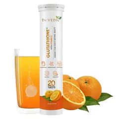 Dr Vedic Glutathione With Vitamin C Effervescent Tablets - Orange - 20 Tablets-6