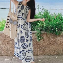 bebe Women Prinedt A-Line Maxi Dress-image-29