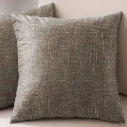 CASABLEU Tan Set of 2 Square Cushion Covers-image-42