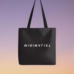 the sack co Black Canvas Tote Bag-image-82