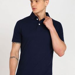 Provogue Men Polo Collar Applique Slim Fit T-shirt-image-28