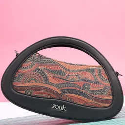 ZOUK Nadia Women Printed Structured Sling Bag - Pithora Artistry-97