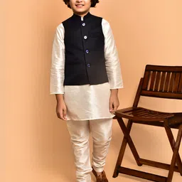 PRINTINDIA Boys Mandarin Collar Regular Straight Kurta with Pyjamas-image-74