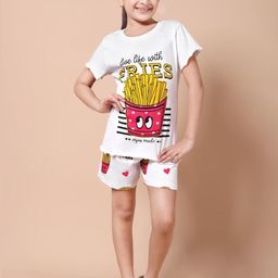 FREEZE & FROST Girls Cream Clothing Set-image-88