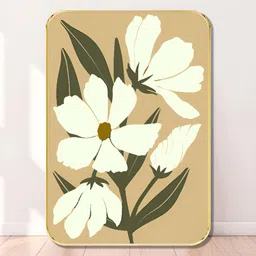 Myntra Elegant Homes Beige & Off White Floral Wooden Wall Art-31
