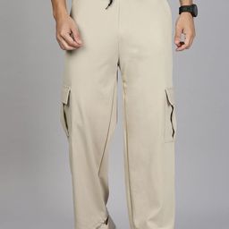 MADSTO Men Cotton Relaxed-Fit Track Pants-image-26