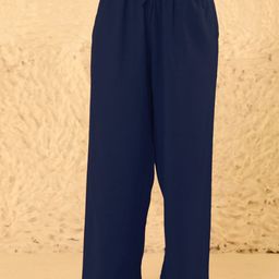 House of Chikankari Women Relaxed Straight Leg Trousers-image-46