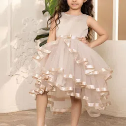 Toy Balloon kids Girls Net Sleeveless Fit & Flare Dress-image-94