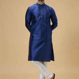 Arihant Rai Sinha Men Embroidered Regular Sequinned Kurta with Churidar-picture-13