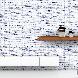 ArtzFolio Printed UV-Resistant Anti-Bacterial Indigo Tie Dye Batik Peel & Stick Wallpaper-image-40