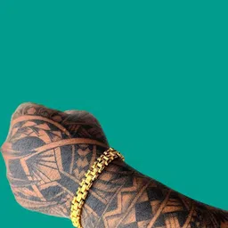 Dynamic Retail Global Men Gold-Plated Stainless Steel Link Bracelet-27