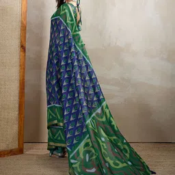SUVIKAS CREATION Ethnic Motifs Printed Saree With Blouse Piece image 5