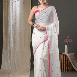 KALINI Embroidered Saree With Blouse Piece-37