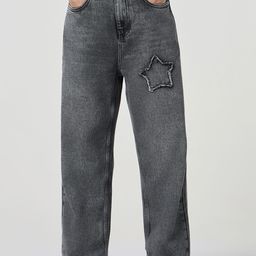 Bewakoof Women Black Baggy Distressed Washed Straight Fit Jeans-picture-39