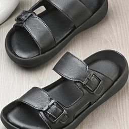 Roadster Men Black PU Comfort Sandals-picture-48