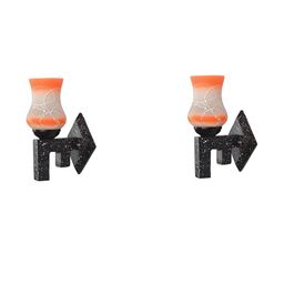 SOMIL Orange Glass Cylinder Printed Wall Lamps-picture-15