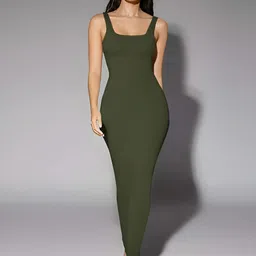 Stylecast X Slyck Square Neck Maxi Dress-image-34