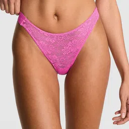 Victoria Secret's PINK Wink Bling Lace Low Rise High-Leg Thong Panty-picture-19