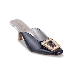 Catwalk Women Embellished Pointed Toe Slim Heeled Mules-50