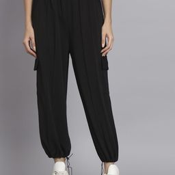 Mast & Harbour Women Urban Non Iron Pleated Joggers Trousers-image-48