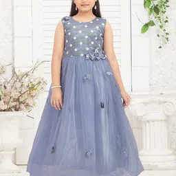 BAESD Embellished Net Maxi Dress image 2