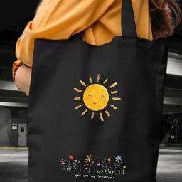 the sack co Black Canvas Tote Bag-image-13