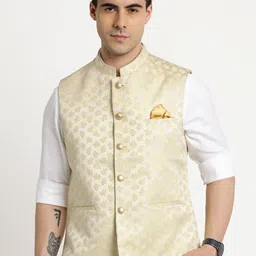 Turtle Printed Nehru Jacket image 1