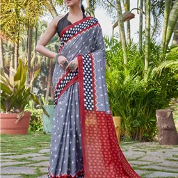 Mitera Geometric Printed Saree-picture-8