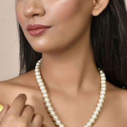 MANSIYAORANGE Gold-Plated Premium Quality Pearls Beaded Necklace-image-54