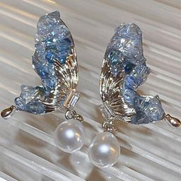 AKISON JEWELS Women Gold Toned Butterfly Stud Earrings-image-22