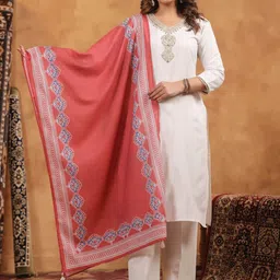 Span Women Printed Regular Pure Cotton Kurta with Trousers & With Dupatta-18