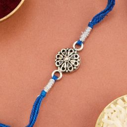 Fabindia Blue Silver Rakhi-image-30