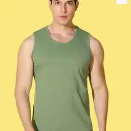 WOOSTRO Pack Of 2 Printed Combed Cotton Gym Vests VWS26(RUN PEACOCK)(98 ORANGE)-46