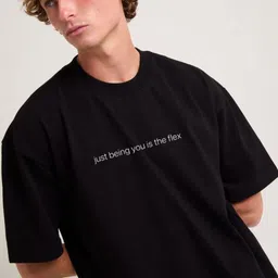 Stitchmeashirt Men Activchill Typography Printed Round Neck Cotton Oversized T-shirt-picture-14